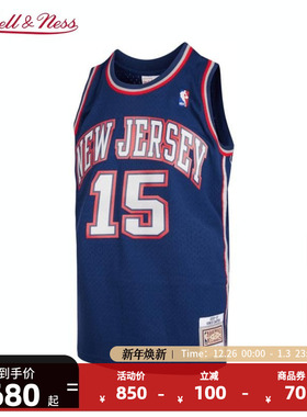 NBAMitchell&Ness官方新泽西篮网卡特06-07赛季复古SW球衣