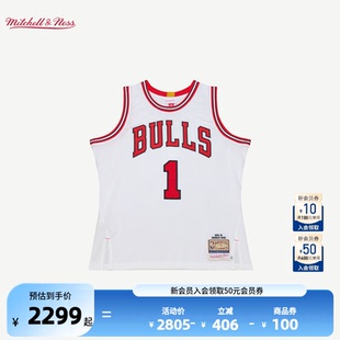 运动球衣 NBA官方MITCHELL&NESS公牛德里克罗斯AUTHENTIC退役仪式
