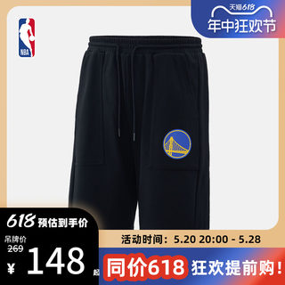 NBA官方正品男夏季运动百搭舒适户外健身训练宽松清凉短裤勇士队