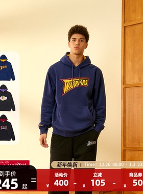 MITCHELL & NESS官方NBA金州勇士/湖人/76人队Lifestyle连帽卫衣
