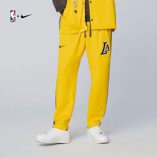 湖人队Showtime Dri-FIT男子长裤舒适运动休闲裤NBA-Nike官方正品