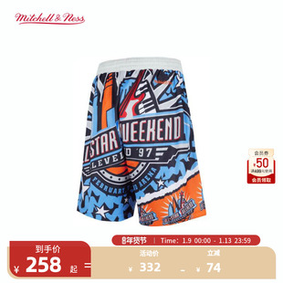 NBA官方Mitchell&ness全明星男子透气运动球裤短裤百搭篮球裤