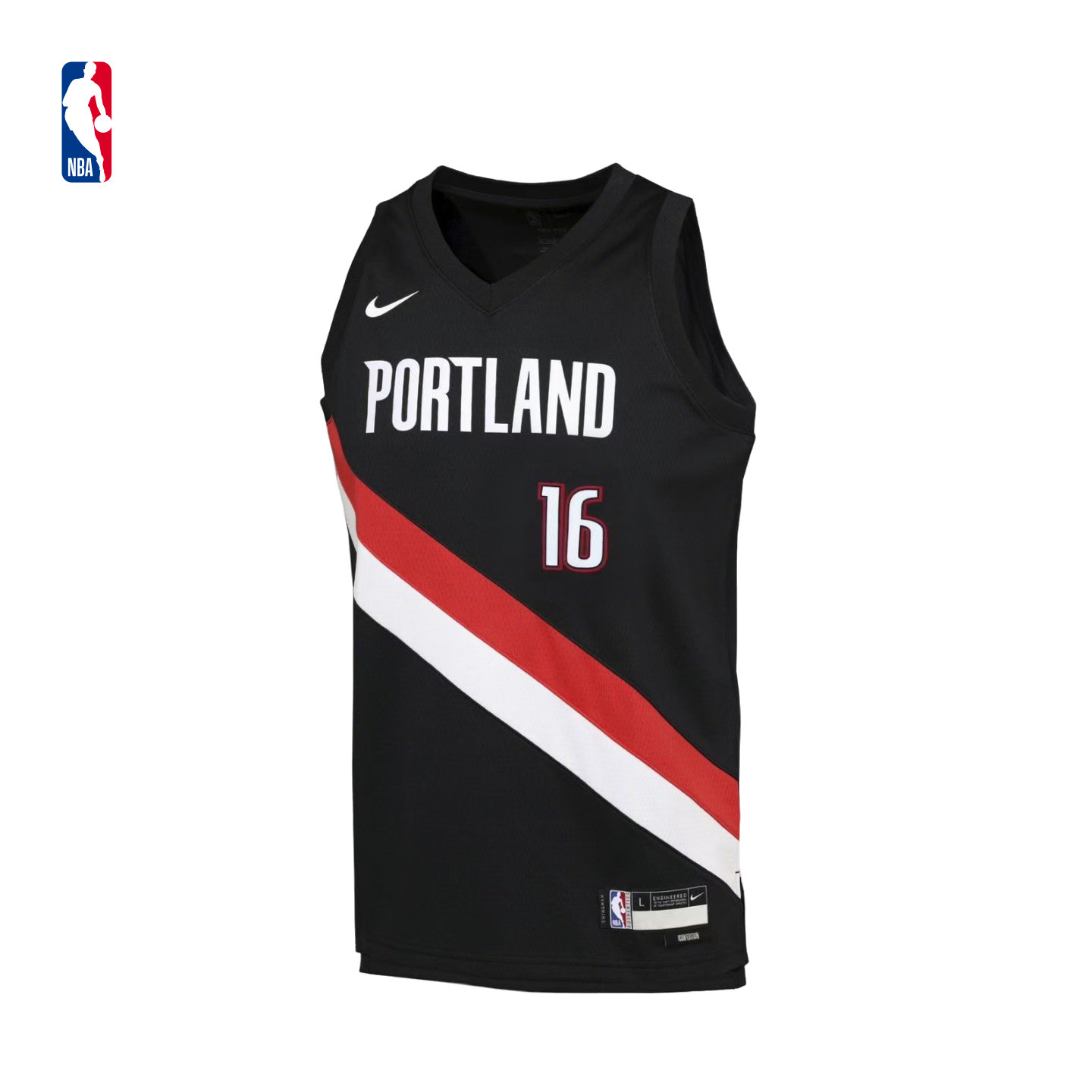 Nike/耐克官方NBA大童男波特兰开拓者杨瀚森速干透气篮球服球