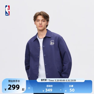 NBA官方库里詹姆斯杜兰特情侣春季 梭织薄外套教练夹克