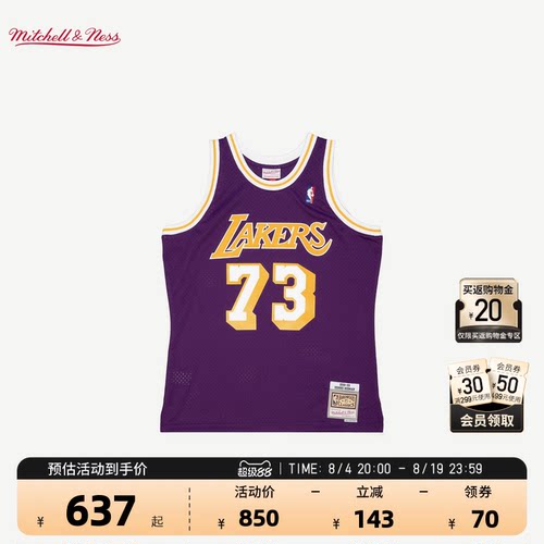 NBA官方98-99赛季SW速干球衣MN