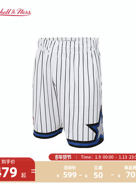 NBAMitchell&Ness NBA官方奥兰多魔术复古运动休闲SW球裤男子