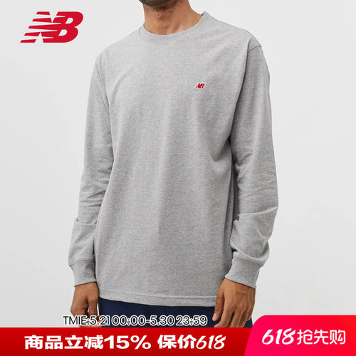 NB美产男子休闲长袖T恤