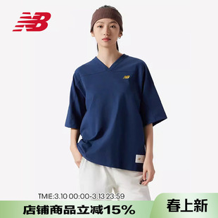 New Balance NB 女款纯棉棒球足球运动服短袖T恤女WT41512正品