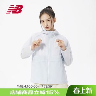New 女款 户外跑步防风防泼水连帽外套薄夹克AWJ32303 Balance