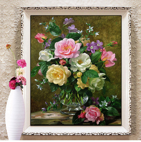 名画花瓶素材模板 名画花瓶图片下载 小麦优选