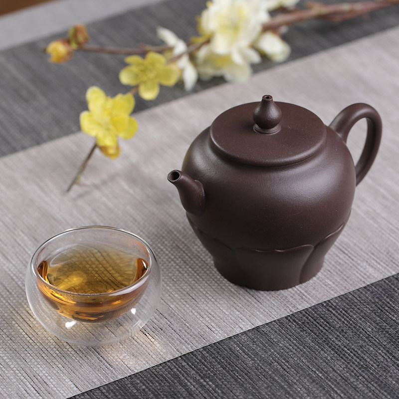 破岕甄选宜兴紫砂壶纯全手工原矿老紫泥易泡养名家功夫茶壶茶具