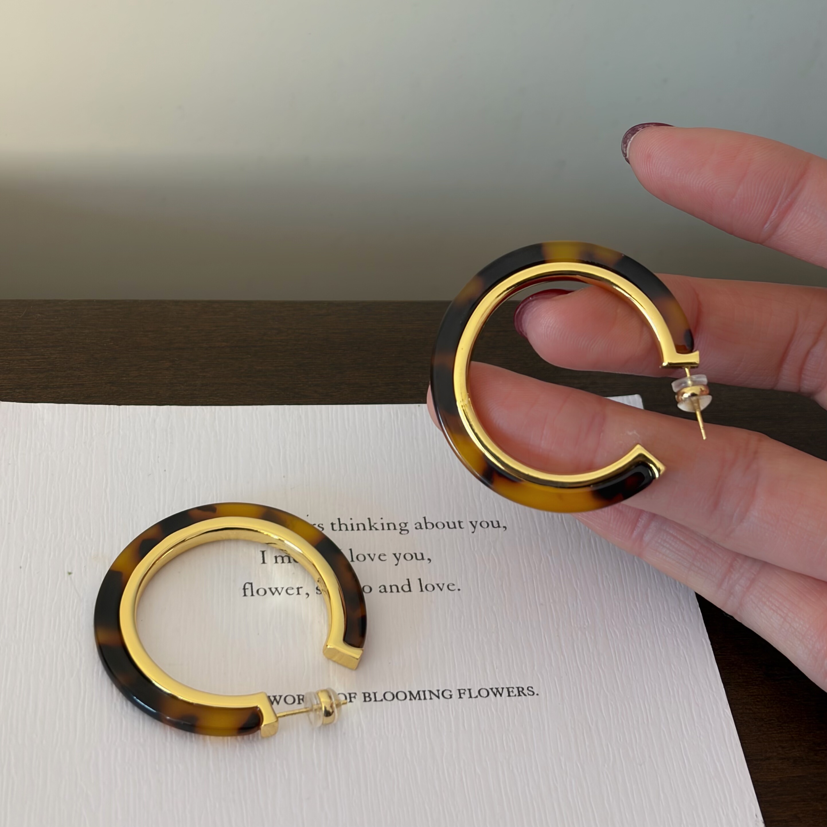 734树脂琥珀色耳环C型耳钉豹纹耳饰女高级感配饰轻奢气质小众,饰品/流行首饰/时尚饰品新,耳环,淘宝优惠券,粉丝福利购,淘宝优惠卷