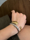 734不掉色钛钢手镯可洗澡开口可调节金色叛逆百搭手饰