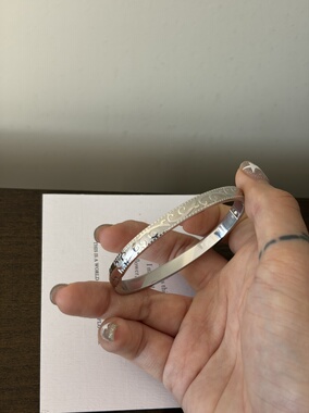 734钛钢不掉色开口卡扣手镯雕花藤蔓复古高级清冷新中式手环