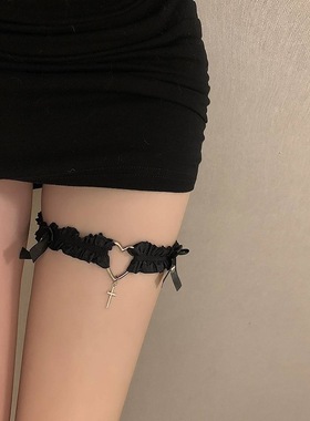 indulgeme爱心腿环 性感爱心腿环腿饰纯欲风锁骨链choker项圈配饰