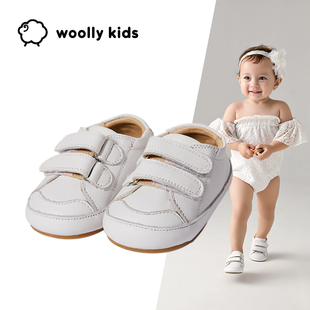 女小童防滑软底婴儿男宝宝鞋 春夏 kids进口真皮学步鞋 澳洲woolly
