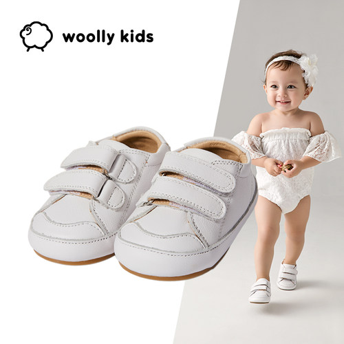 澳洲woolly kids进口真皮学步鞋女小童防滑软底婴儿男宝宝鞋春夏