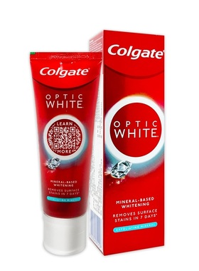 高露洁光感白牙膏OPTIC WHITE美白去黄男士去烟渍含氟防蛀牙女士