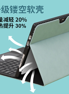 适用微软surface Pro12商务保护套pro11/9/8平板电脑二合一皮套键盘全包保护壳pro7/6/5/4防摔支撑套GO4/3/2