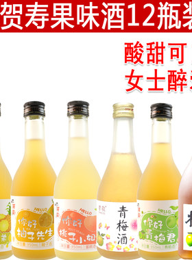 千贺寿梅酒12瓶雪姬整箱女士利口