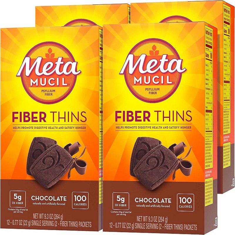 美国直邮 美达施metamucil膳食纤维代餐饼干饱腹低卡巧克力味饼干