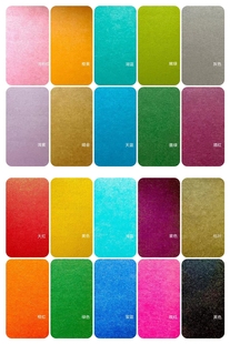 蝶鳞纸 一面白色一面彩色，彩色一面有金粉光泽，大约50*70厘米