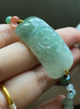 【青莲记】纯手工编制a货翡翠