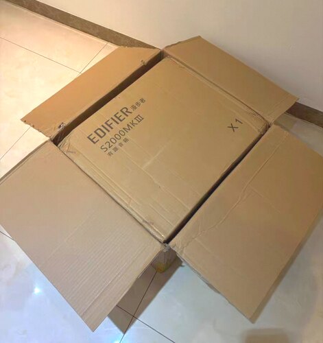 漫步者S2000MKⅢ音箱S2000MK3音响包装箱纸箱空箱外箱盒子泡沫