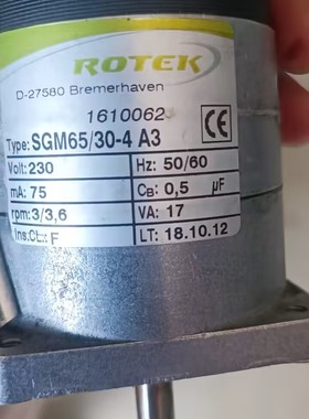 ROTEK SGM65/30-4 A3 36.4-V1000.F,Art no:S036-LD40-V1000-01
