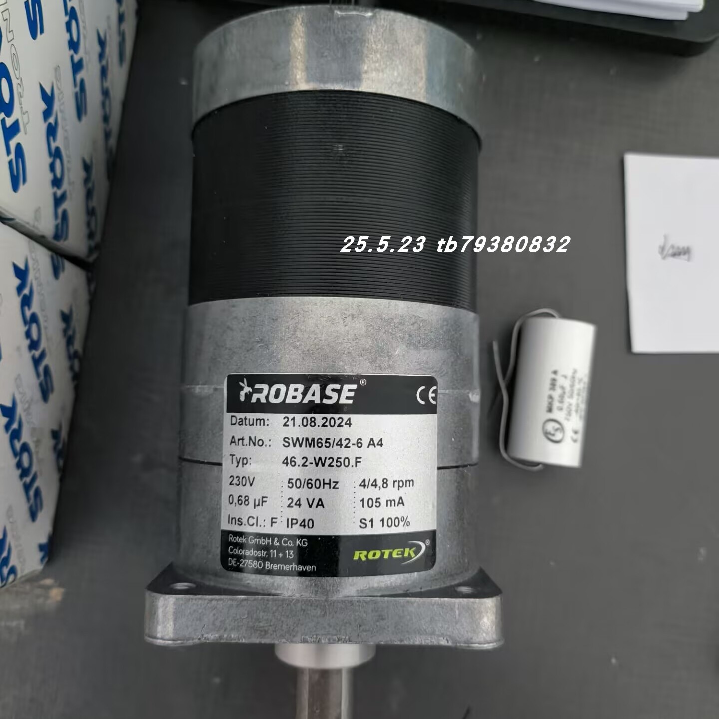 ROBASE转轮电机46.2-W250.F