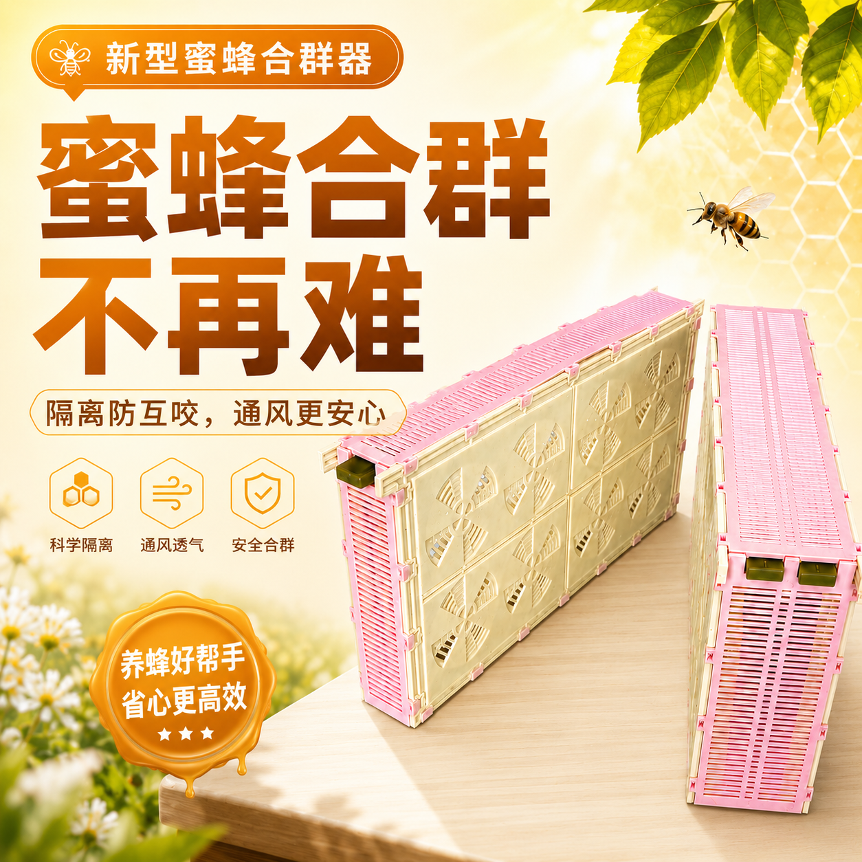 新型多功能中蜂意蜂蜜蜂合群器养蜂神器解决分蜂热神器