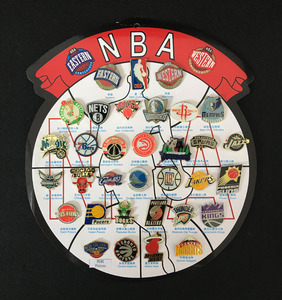 nba纪念品 马刺火箭勇士湖人骑士球队周边胸章篮球胸针装饰品徽章