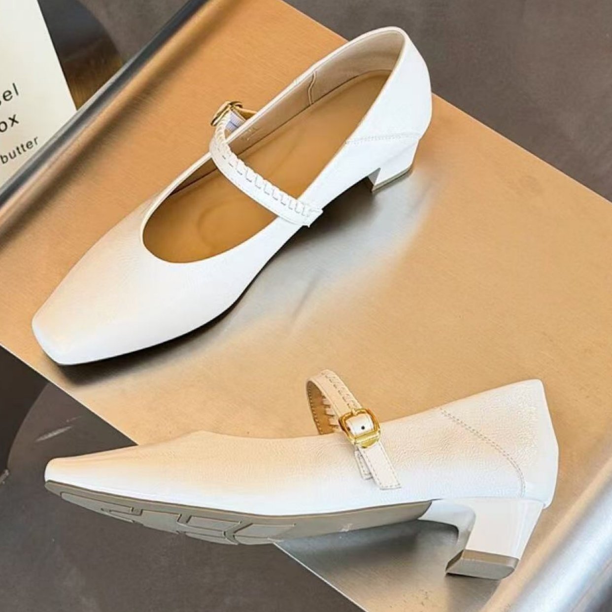 62简约方头中跟玛丽珍鞋女2026年春季新款一字扣浅口粗跟通勤单鞋,女鞋,玛丽珍鞋,淘宝优惠券,粉丝福利购,淘宝优惠卷