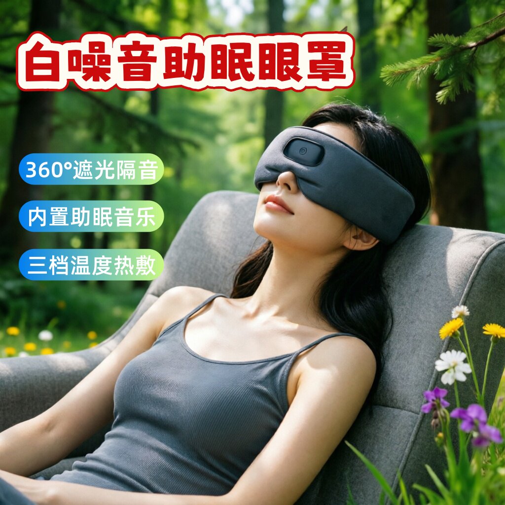 睡眠仪蓝牙热敷助眠音乐眼罩