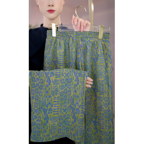 大码夏季高腰显瘦百搭休闲阔腿裤