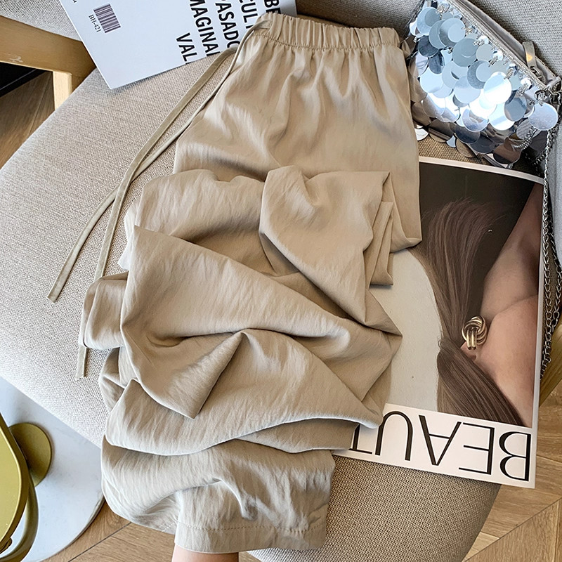 清仓捡漏大码肌理褶皱阔腿裤女高腰宽松垂感小个子山本直筒慵懒裤,女装/女士精品,大码裤装,淘宝优惠券,粉丝福利购,淘宝优惠卷