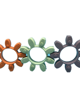 KTR ROTEX 98SHA 92SHA 64SHD橘黄色浅绿色紫色弹性体梅花垫圈胶