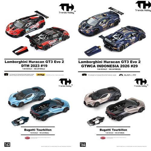 【赠定制展示盒】TH 兰博基尼GT3 EVO2-DTM 2023 19号布加迪