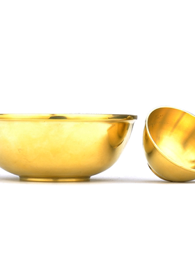 普生缘儿童大人家用黄铜金饭碗