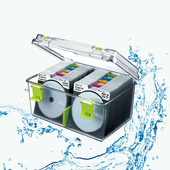 川介卡弗CD专辑收纳盒箱220片装 大容量蓝光盘碟片PS4防潮防尘透明