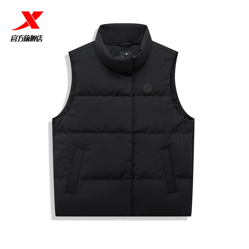 特步迎寒跃冬羽绒马甲女