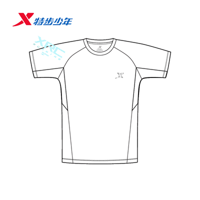 特步童装T恤男大童2026夏新款跑步运动防晒冰丝短袖674225014229