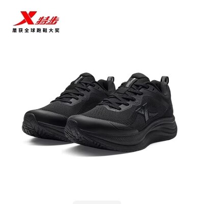 特步青云GO运动跑鞋男2025冬季新款轻便网面透气缓震975419110078