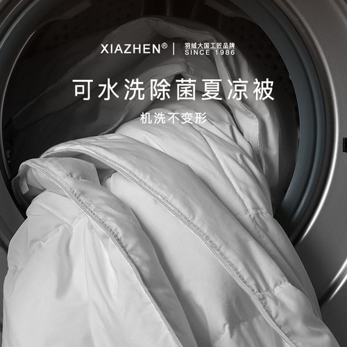 霞珍春秋被可水洗鹅绒夏季