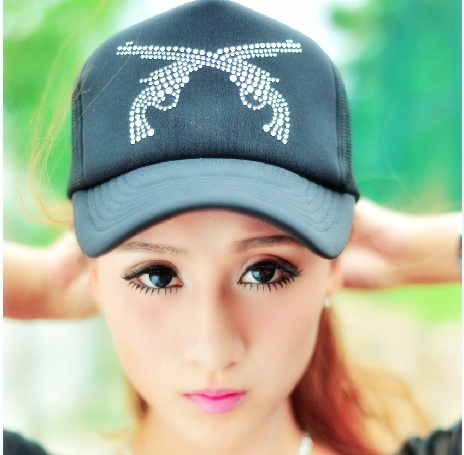 出游货车帽情侣烫钻帽子休闲风