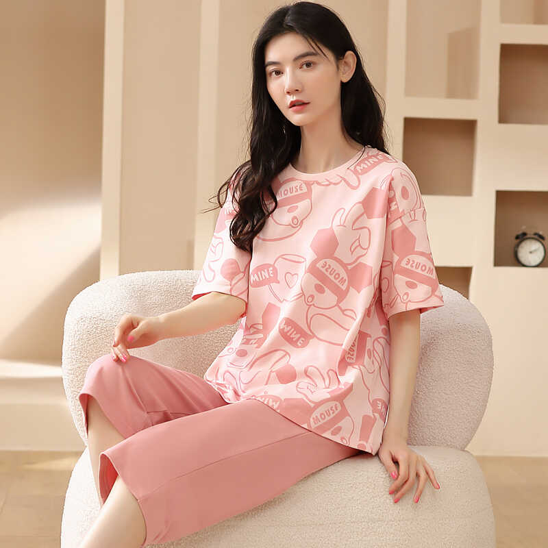 芬腾清女纯棉可外穿家居服