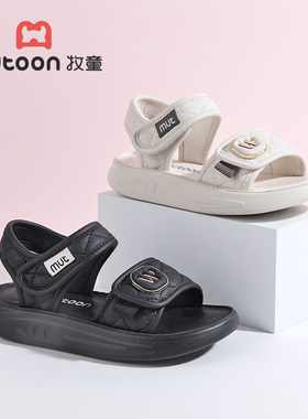 牧童夏季女款面包鞋潮流皮凉鞋