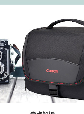 Canon佳能微单反相机包EOSRP摄影包5D4单肩斜跨包便携90D 800d 6d