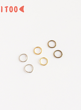 刺头儿 羊毛毡戳戳乐 手工diy 连接圈 单圈 圆圈 开口圈铁圈C型圈