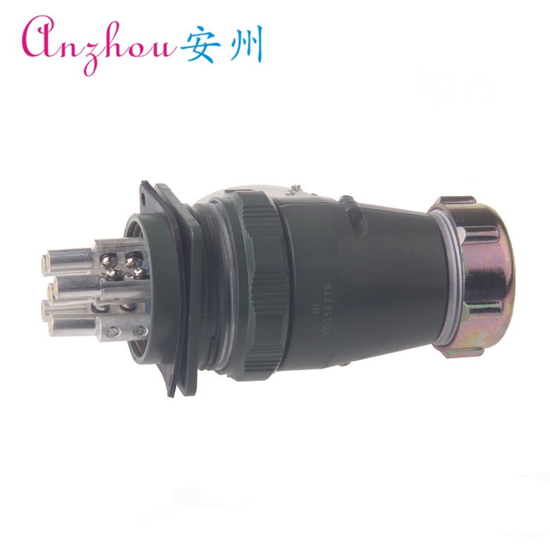 YD55 6芯 100A 防水航空插头 连接器 YD55K7TP YD55K7TQ YD55J7Z